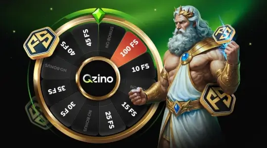 Qzino Casino: 100 Free spins no deposit